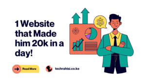 One Website That Made Him 20k in a day